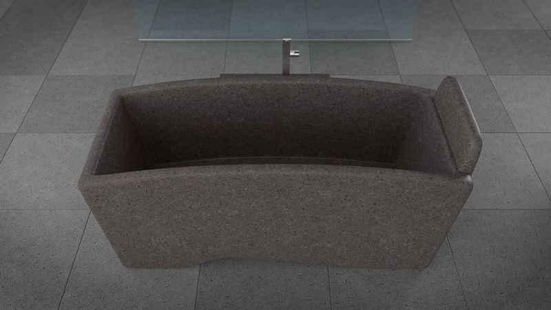 Lava stone bathtub from Ranieri