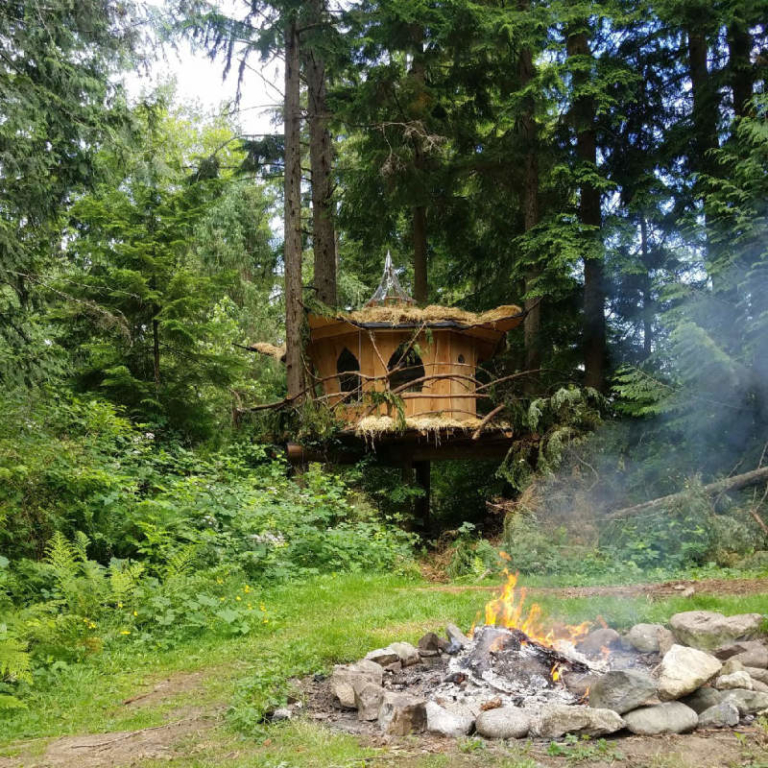 Mountain Views B&B Retreat in Monroe Offers Pot-Friendly Treehouses