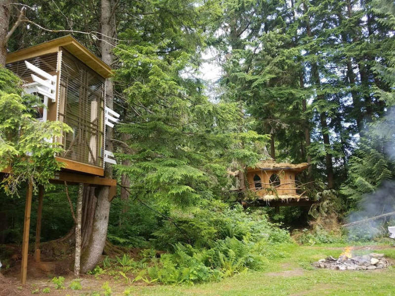 Mountain Views B&B Retreat in Monroe offers pot-friendly treehouses