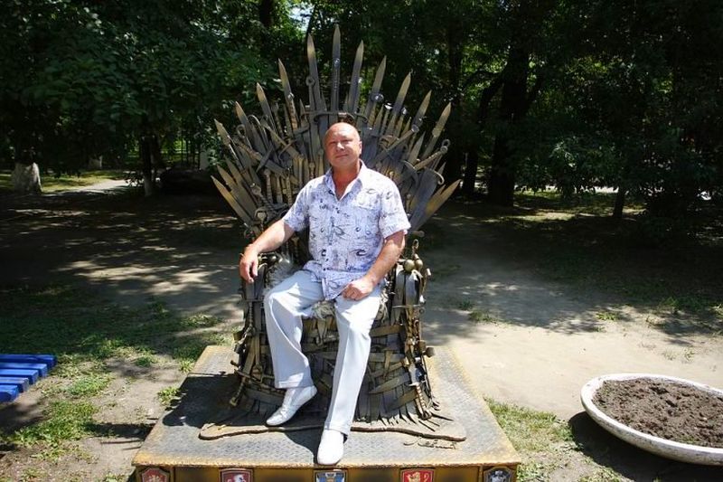 Iron Throne made from real swords