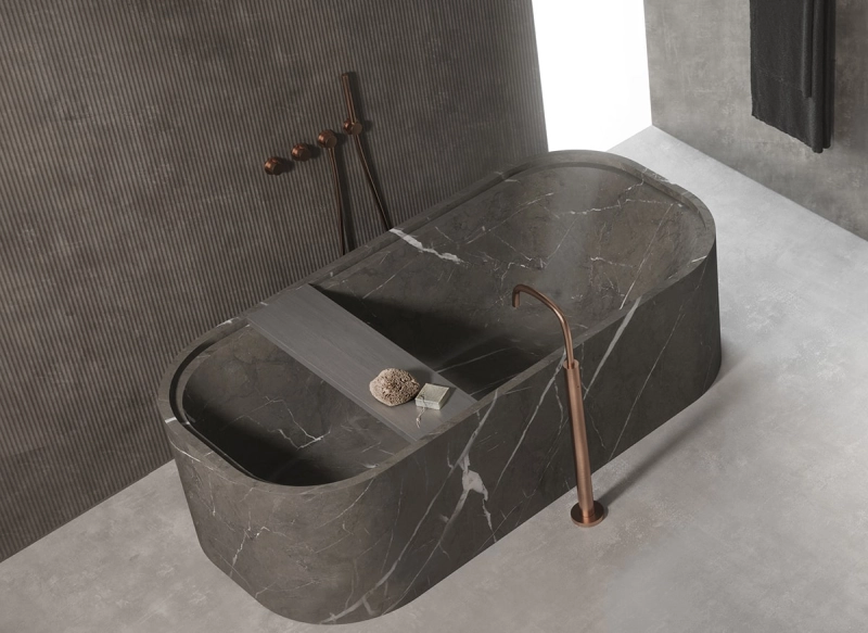 PB Bath by Cocoon freestanding bath grey marble 