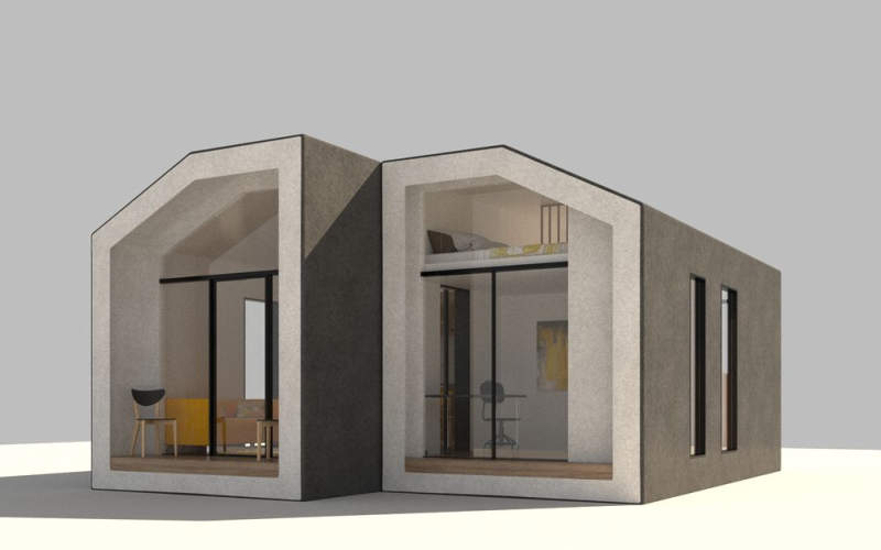 This modular tiny home made from hemp is an affordable housing solution