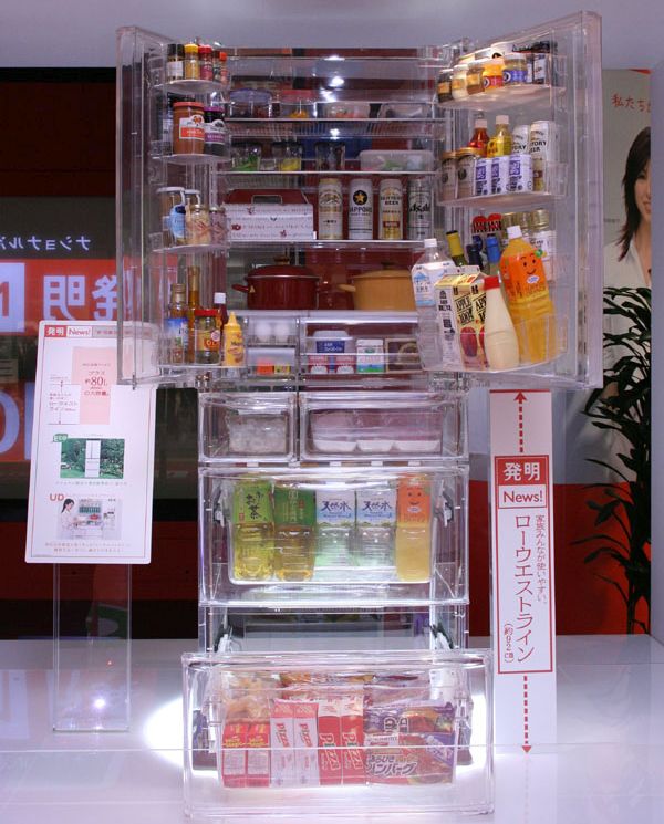 Transparent refrigerator and washing machine