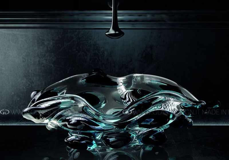 glass design's murano wash basin design