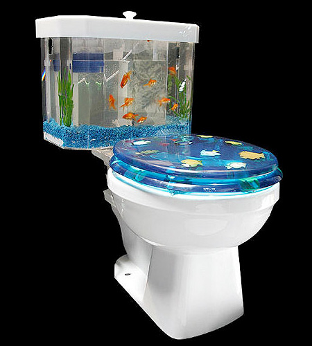 Fish ‘n Flush toilet aquarium