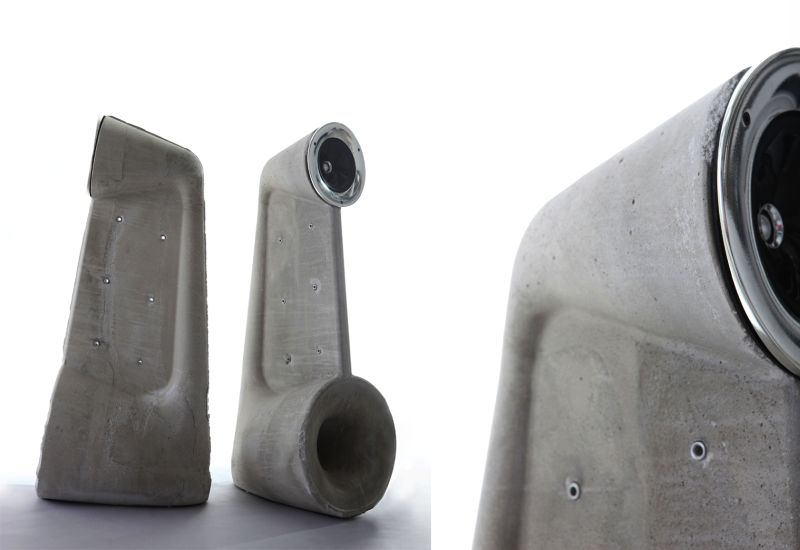 Concrete speaker by Shmuel Linski