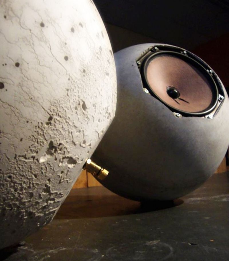 Neaberklok's Spherical Concrete Speakers