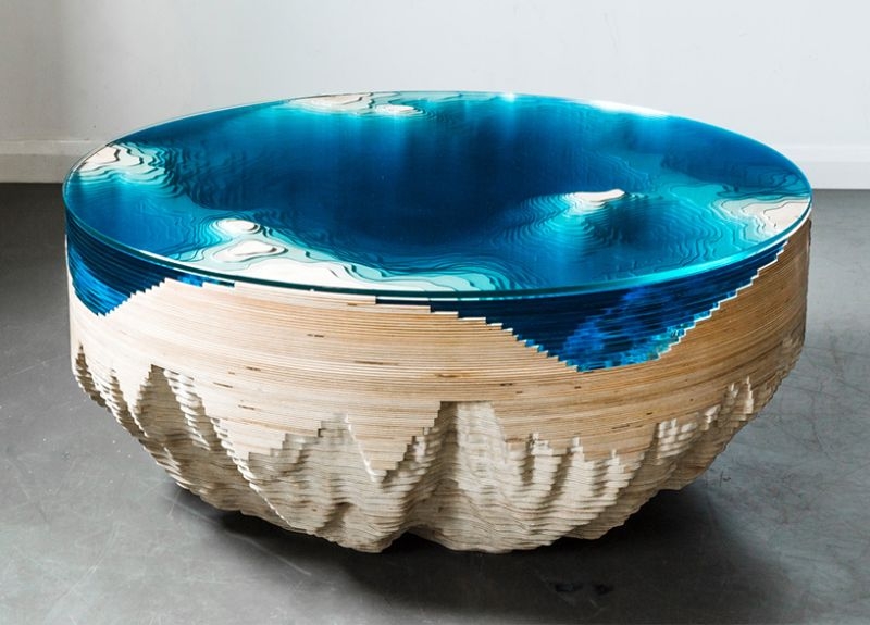 Abyss horizon lagoon table by Duffy London