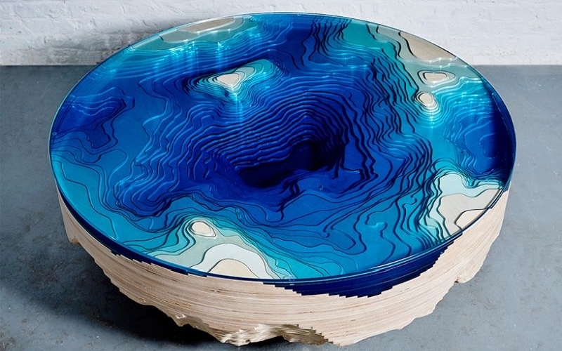 Abyss horizon lagoon table by Duffy London