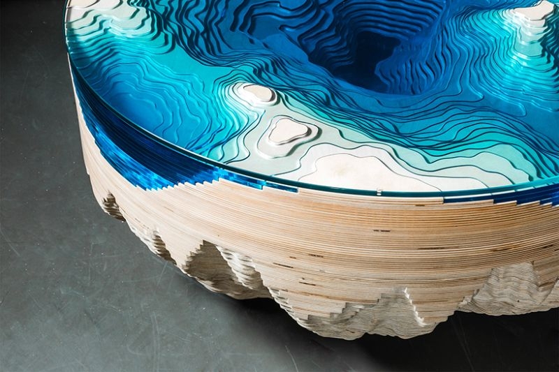 Abyss horizon lagoon table by Duffy London