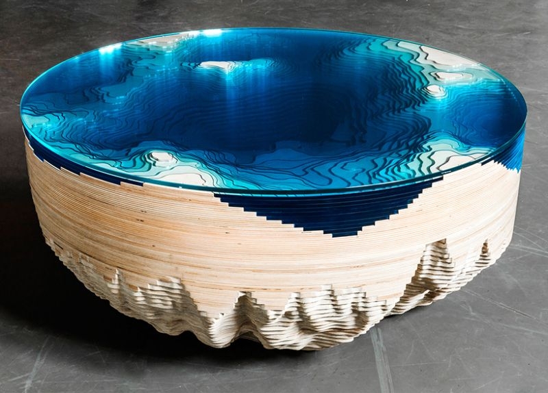 Abyss horizon lagoon table by Duffy London