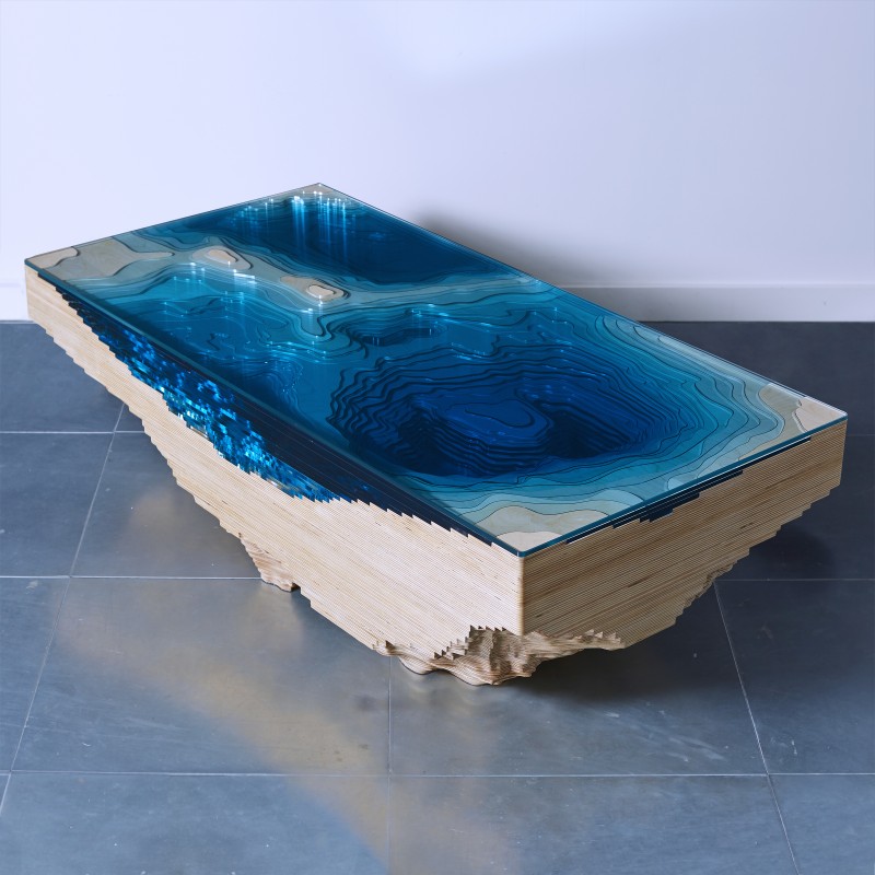 Abyss lagoon table by Duffy London