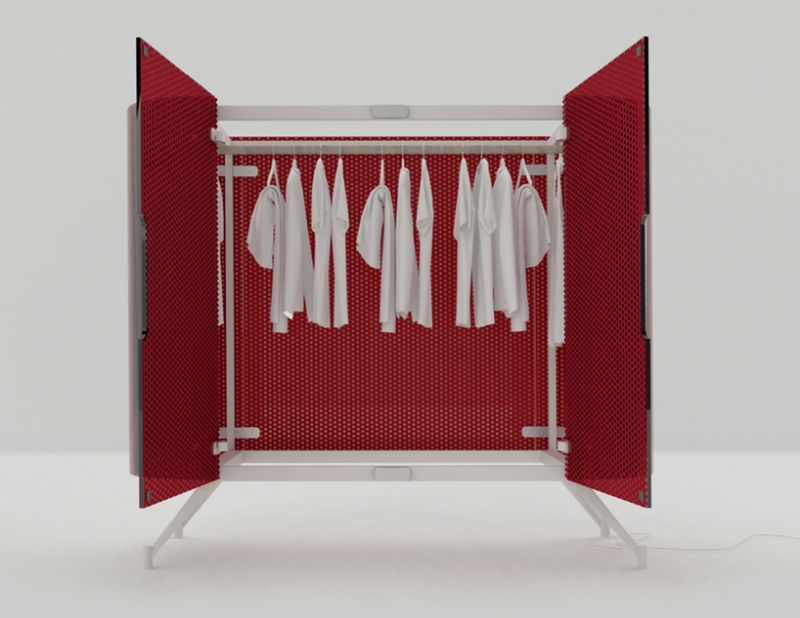 Alex Schulz reimagines traditional armoir with a spotlight on your clothes