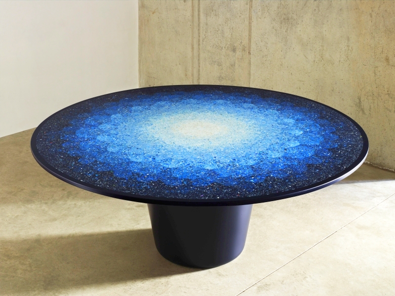 Ocean terrazzo table by Brodie Neill 