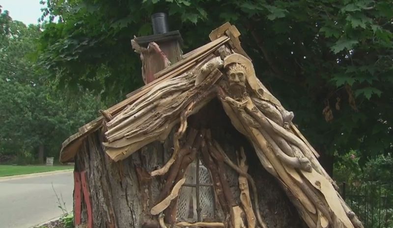 Brampton man carves miniature fairytale treehouse