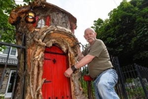 Brampton man carves miniature fairytale treehouse