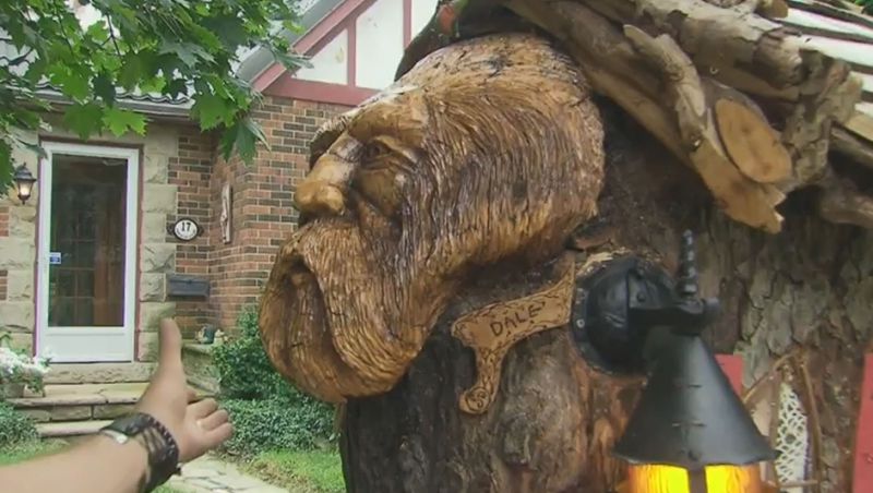 Brampton man carves miniature fairytale treehouse