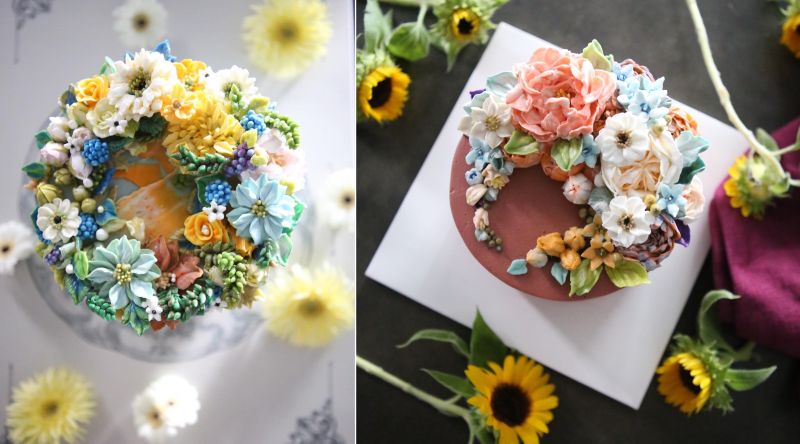 Buttercream flower cake by Atelier Soo