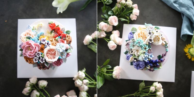 Buttercream flower cake by Atelier Soo