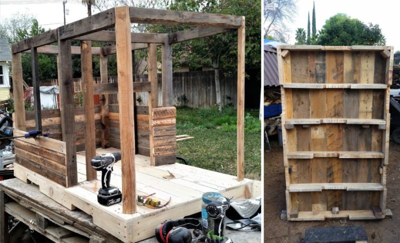 DIY large pallet doghouse can be turned into a kids’ playhouse