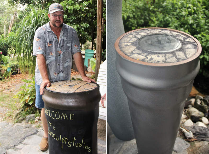 EcoSculpt Studios upcycles large industrial pipes into furniture 