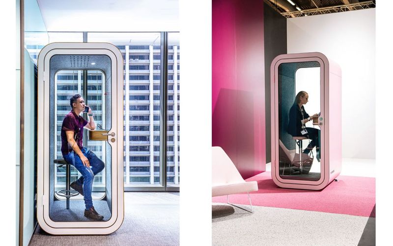 Framer Phone booth to get rid of office noise