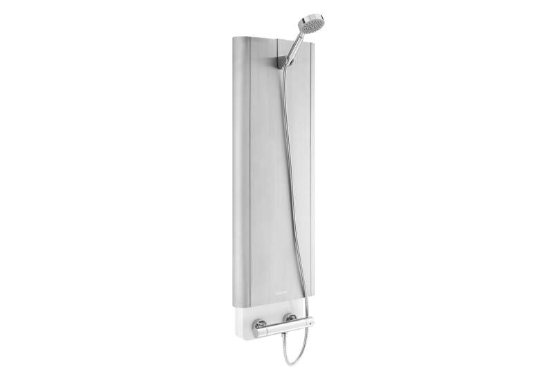 Hoterway thermal battery-powered shower column delivers instant hot water 