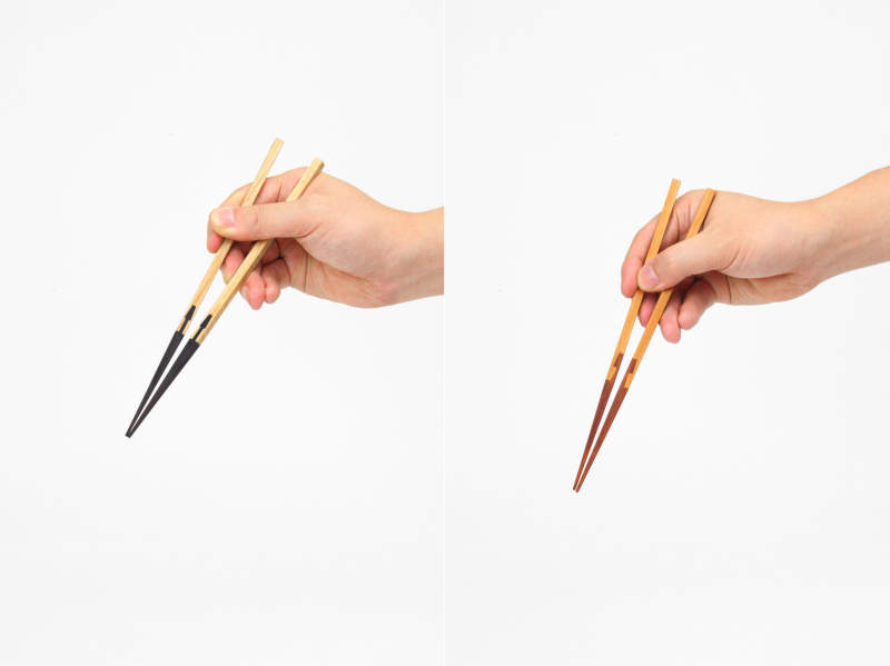 Joint chopsticks feature Japanese traditional wood joinery technique 