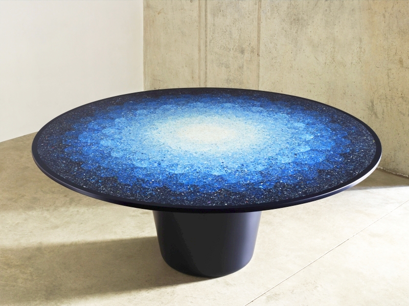 Ocean terrazzo table by Brodie Neill 