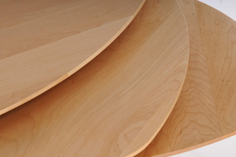 Paul Evans’s Bloom consists of three tables that fit within one another to save space