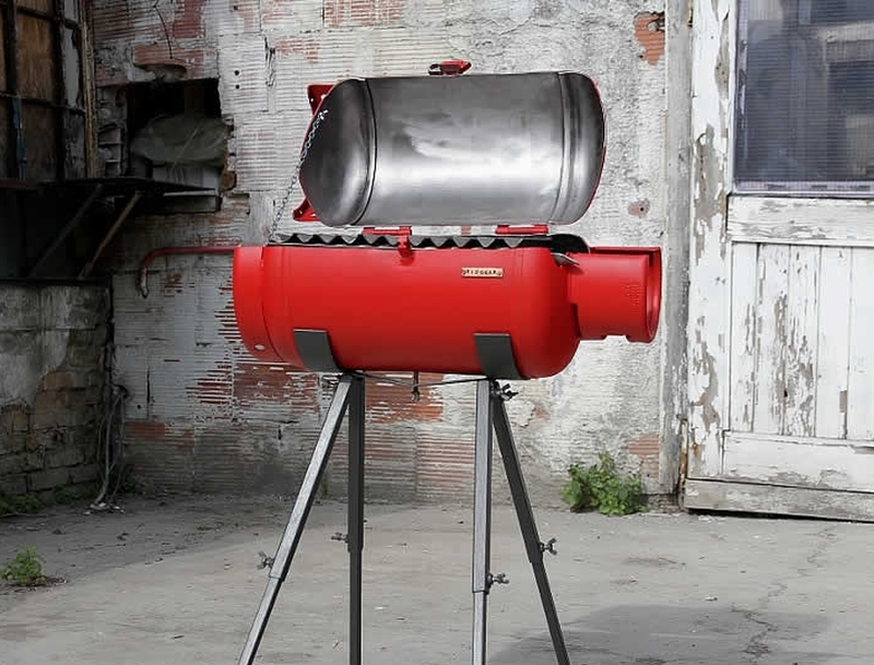 Gas tank shop for grill