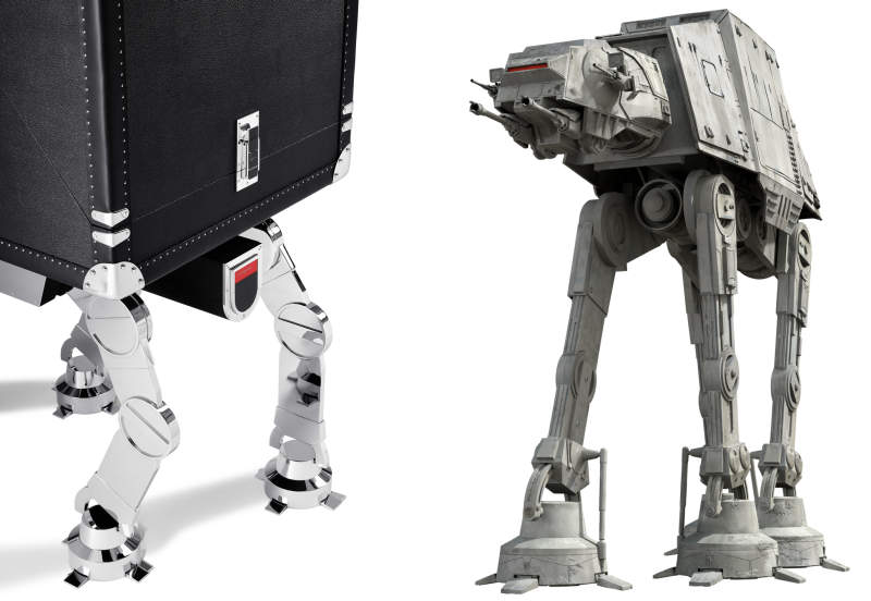 T.T. TRUNKS’ Darth Trunk stands on AT-AT legs 