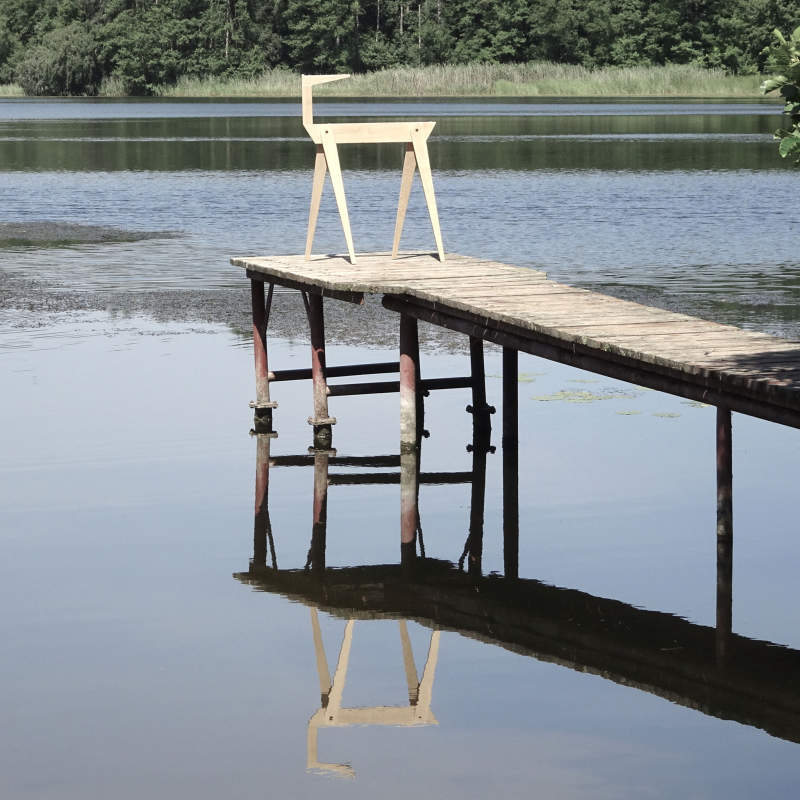 You can add second floor to this trestle table by Michael Hilgers