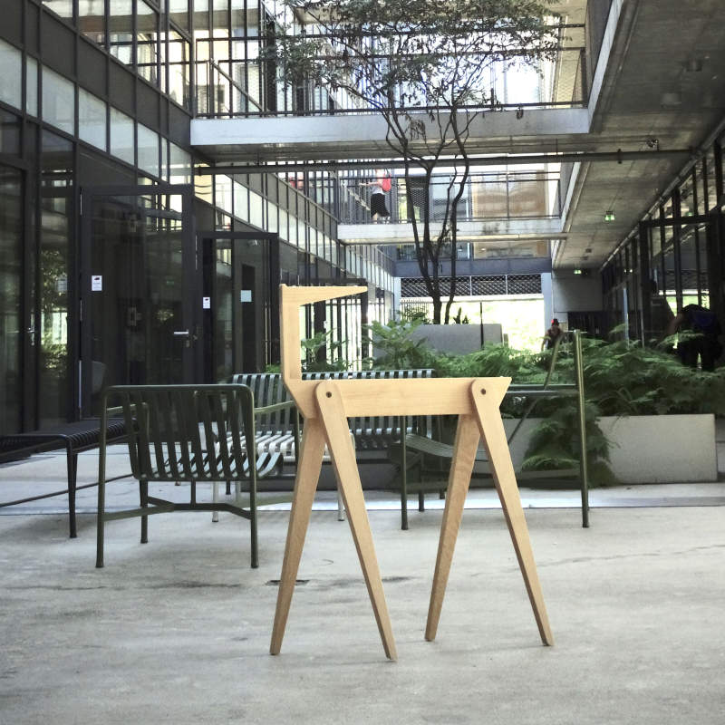 You can add second floor to this trestle table by Michael Hilgers