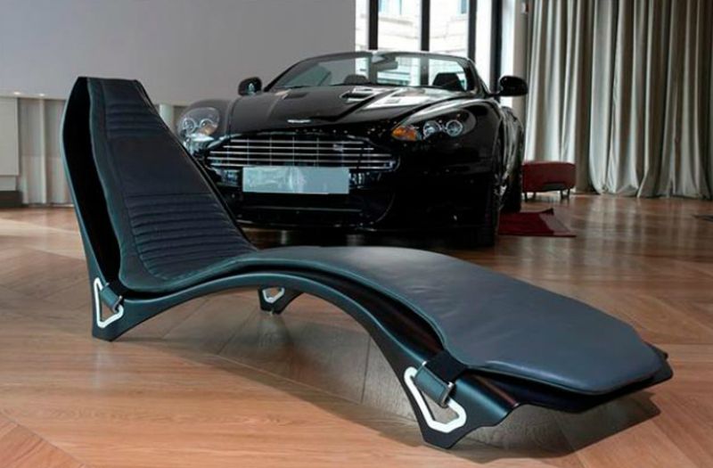 aston martin themed lounge chair design