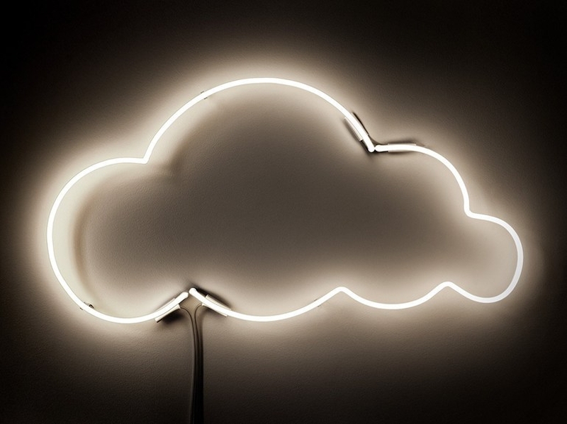 cloud 9 Wall-mounted neon light 