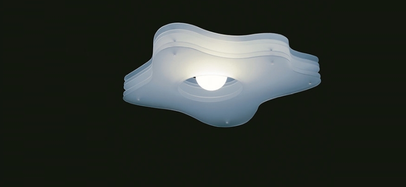 Acrylic plastic cloud pendant lamp 