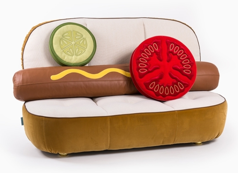 Appetizing fast food furniture for a foodie's apartment