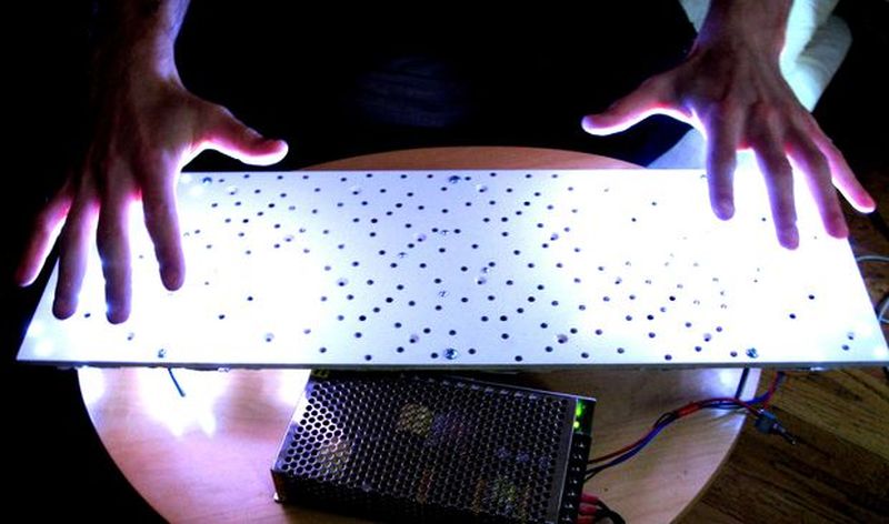 DIY Infrared sensing coffee table