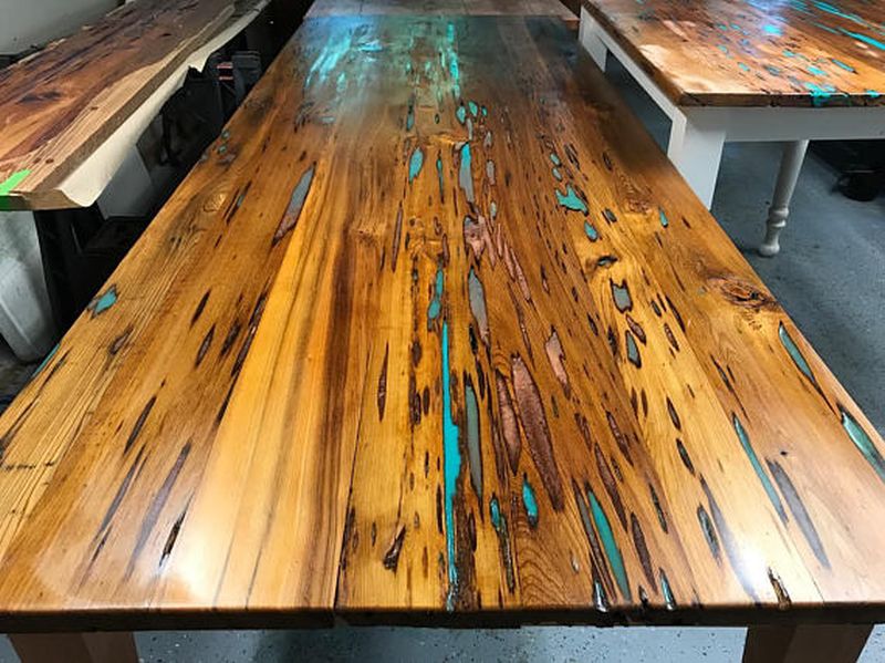 Wood Eyes Wood Works's Glow in the dark table 