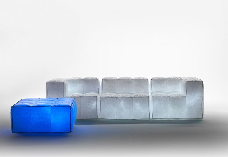 Air-filled light sofa