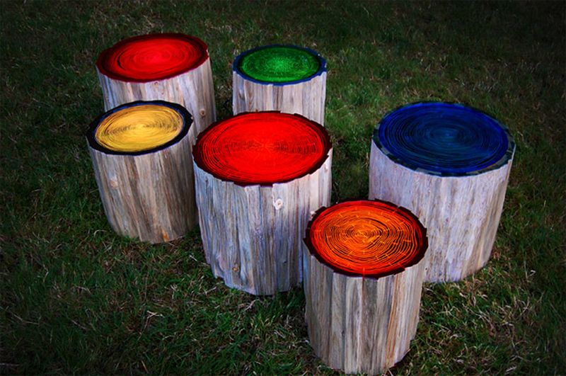 light stools by Judson Beaumont