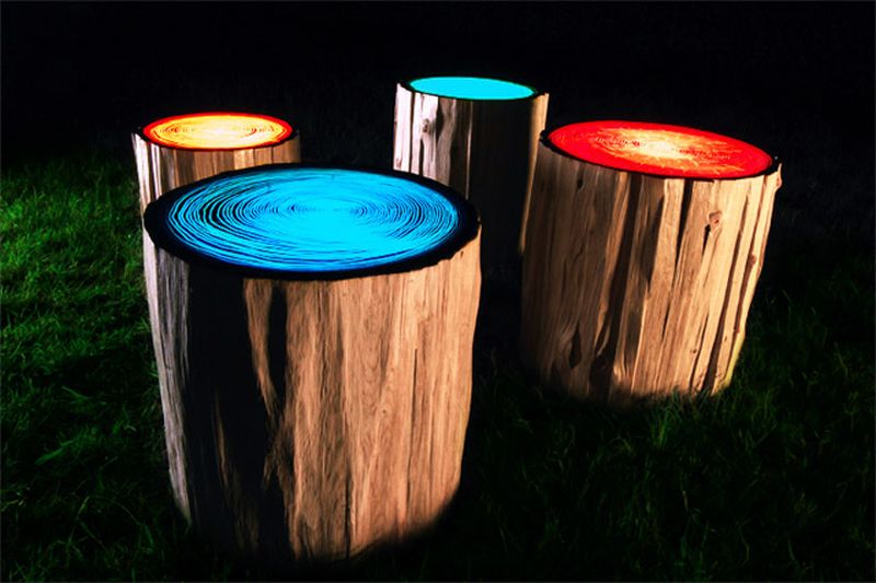 light stools by Judson Beaumont