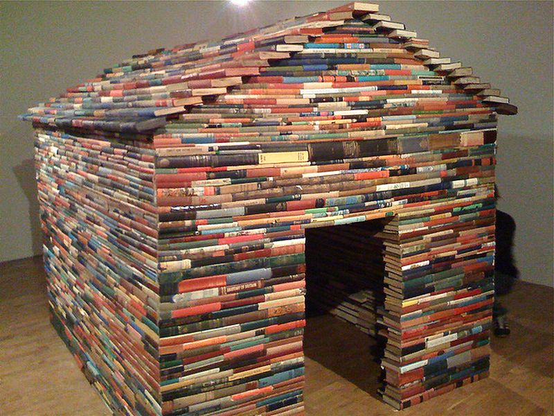 Playhouse made up old books