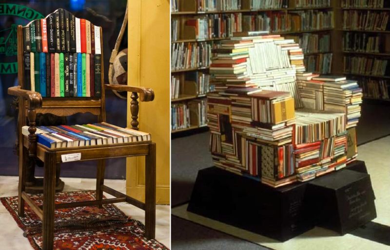 A Chair made of books