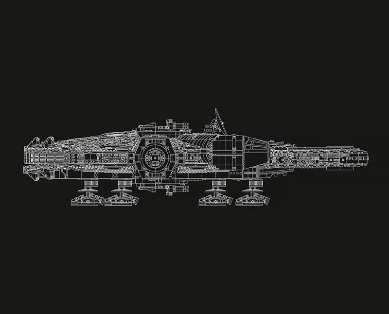 7,541-piece Millennium Falcon