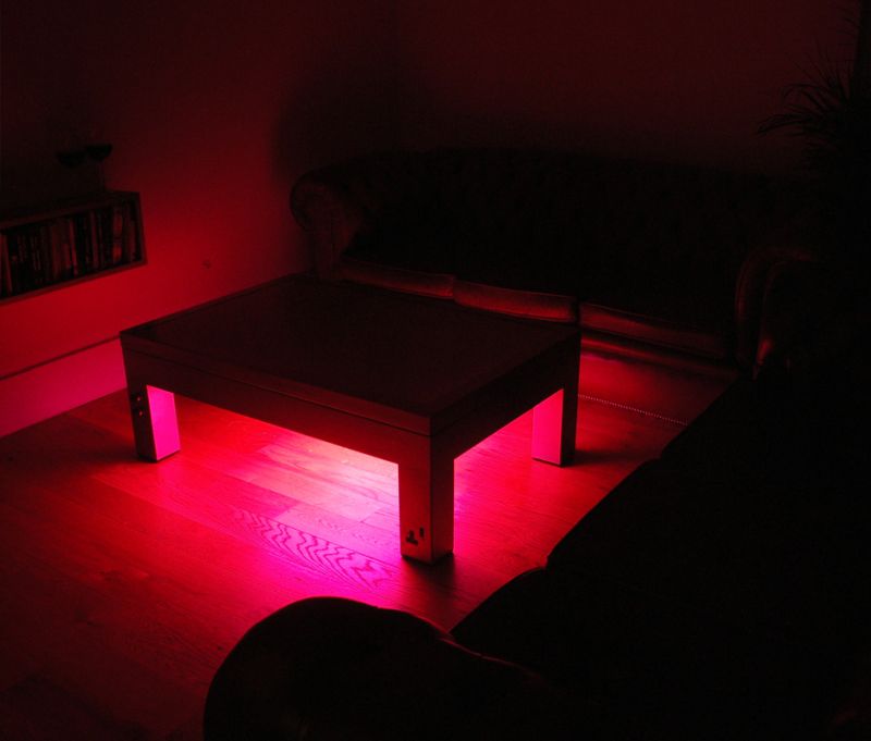 Illuminated coffee table