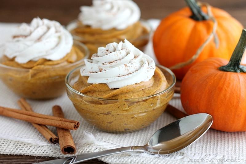 Pumpkin Mousse Halloween Dessert