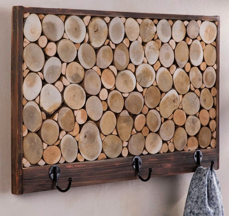 Reclaimed hardwood hooks