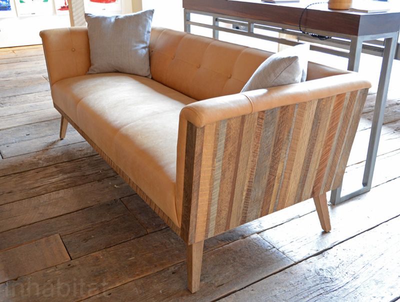 Reclaimed wood sofa set